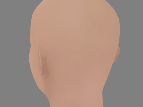 Bel Powley Head - No Hair - Low poly head for game 3D Model