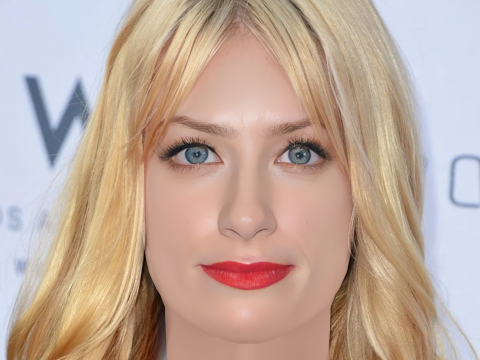 Beth Behrs Head - No Hair - Low poly head for game 3D Модель