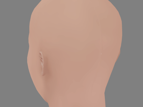 Beth Behrs Head - No Hair - Low poly head for game 3D 모델