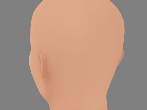 Beth Riesgraf Head - No Hair - Low poly head for game Modèle 3D