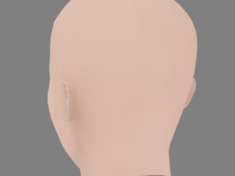 Betty Gilpin Head - No Hair - Low poly head for game Model 3D