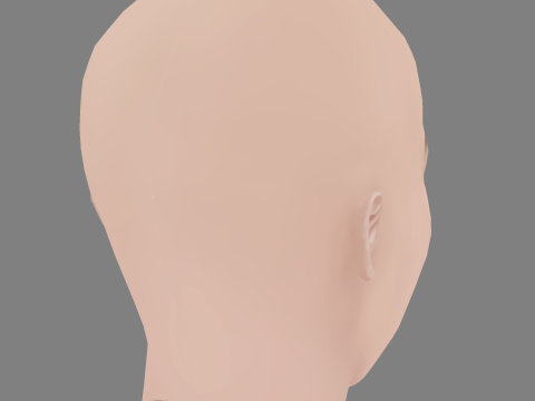 Betty Gilpin Head - No Hair - Low poly head for game Model 3D