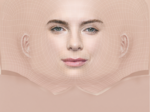 Betty Gilpin Head - No Hair - Low poly head for game Model 3D