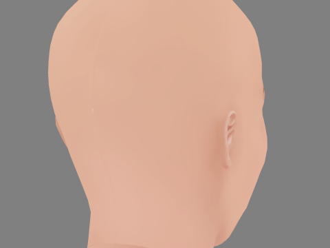 Blake Lively Head - No Hair - Low poly head for game Modelo 3D