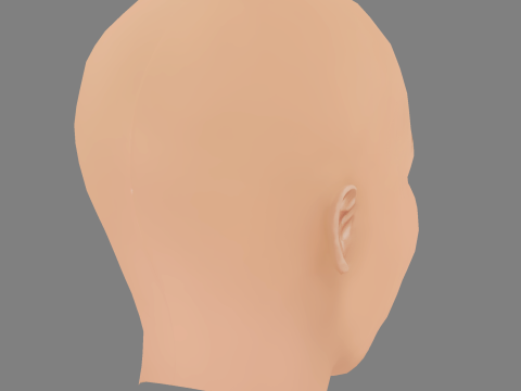 Bridget Moynahan Head - No Hair - Low poly head for game Modello 3D