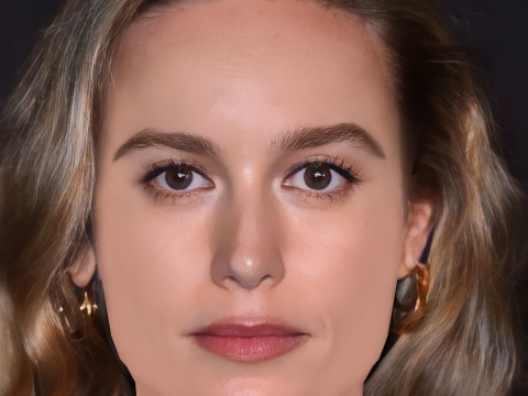 Brie Larson Head - No Hair - Low poly head for game 3Dモデル