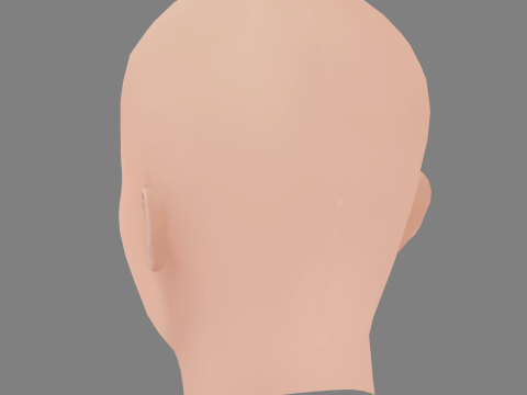 Britt Robertson Head - No Hair - Low poly head for game 3D 模型
