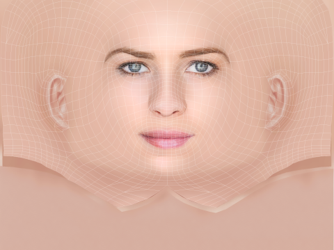 Britt Robertson Head - No Hair - Low poly head for game 3D 模型