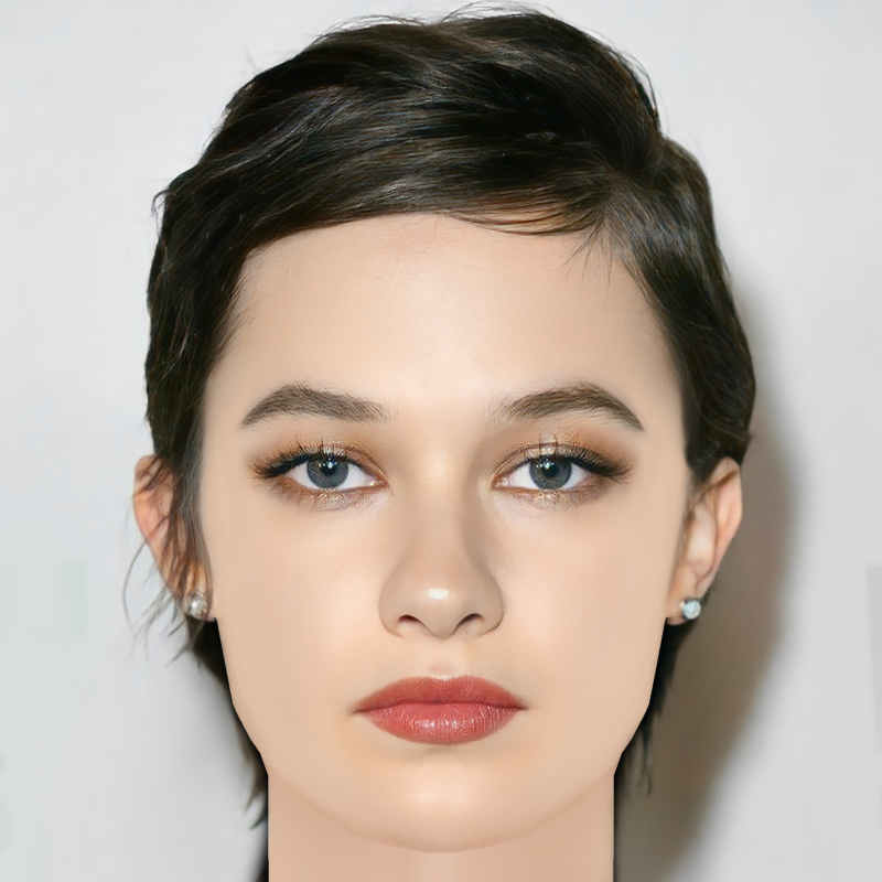 Cailee Spaeny Head - No Hair - Low poly head for game 3D Model .c4d .max .obj .3ds .fbx .stl .blend