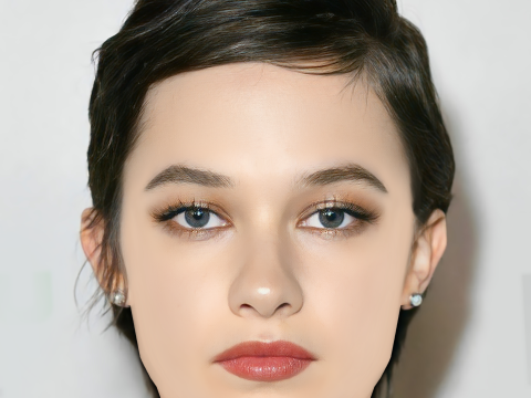 Cailee Spaeny Head - No Hair - Low poly head for game 3D मॉडल