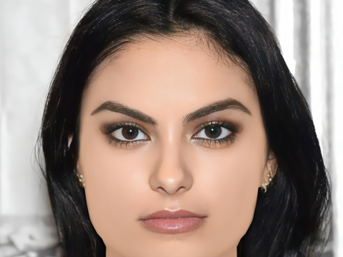 Camila Mendes Head - No Hair - Low poly head for game 3D Model