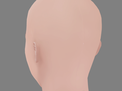Daisy Ridley Head - No Hair - Low poly head for game Modèle 3D
