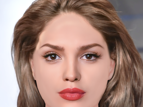 Eiza Gonzalez Head - No Hair - Low poly head for game 3D Model