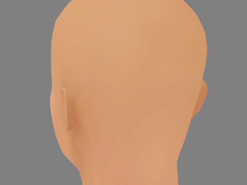 Ella Balinska Head - No Hair - Low poly head for game Modelo 3D