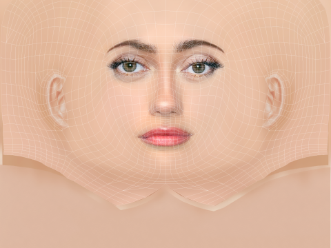 Ella Purnell Head - No Hair - Low poly head for game 3Dモデル