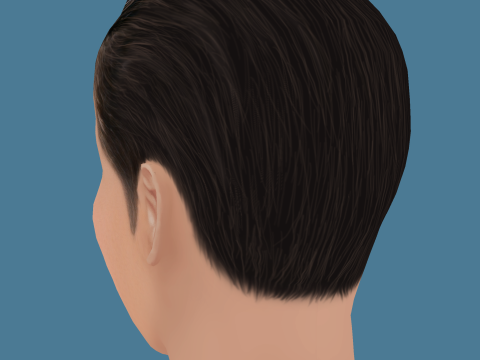 Ansel Elgort Head - Low poly head for game 3D मॉडल