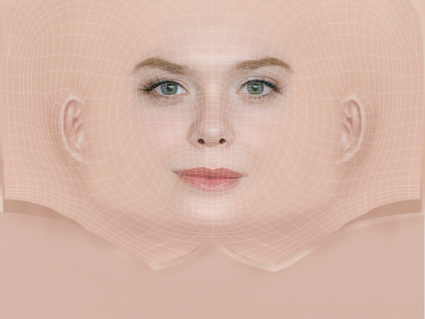 Elle Fanning - No Hair - Low poly head for game 3D मॉडल