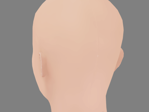 Emilia Clarke - No Hair - Low poly head for game 3D Модель
