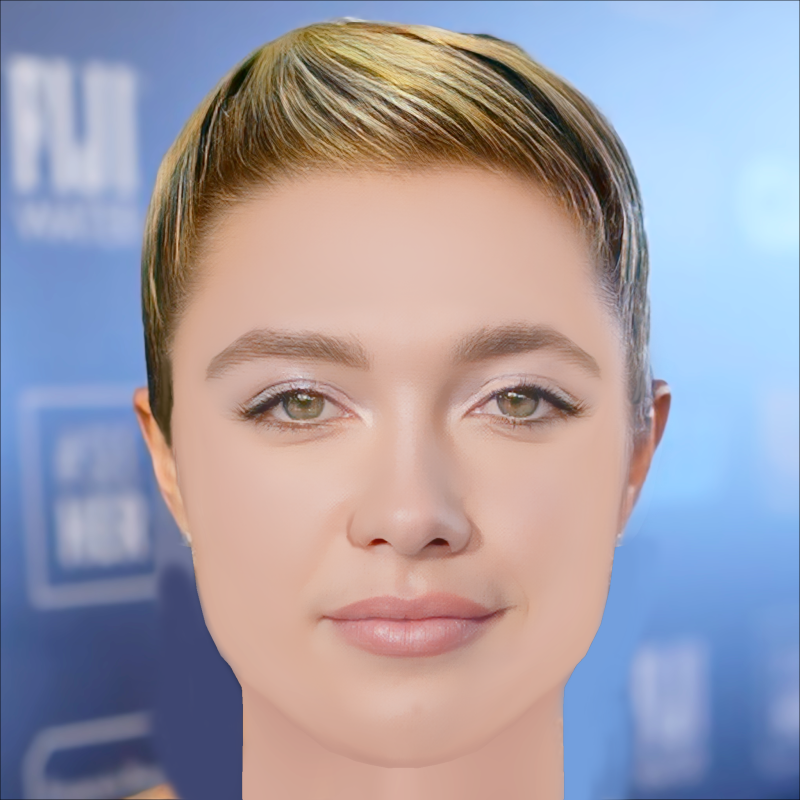 Florence Pugh Head - No Hair - Low poly head for game Modelo 3D .c4d .max .obj .3ds .fbx .stl .blend