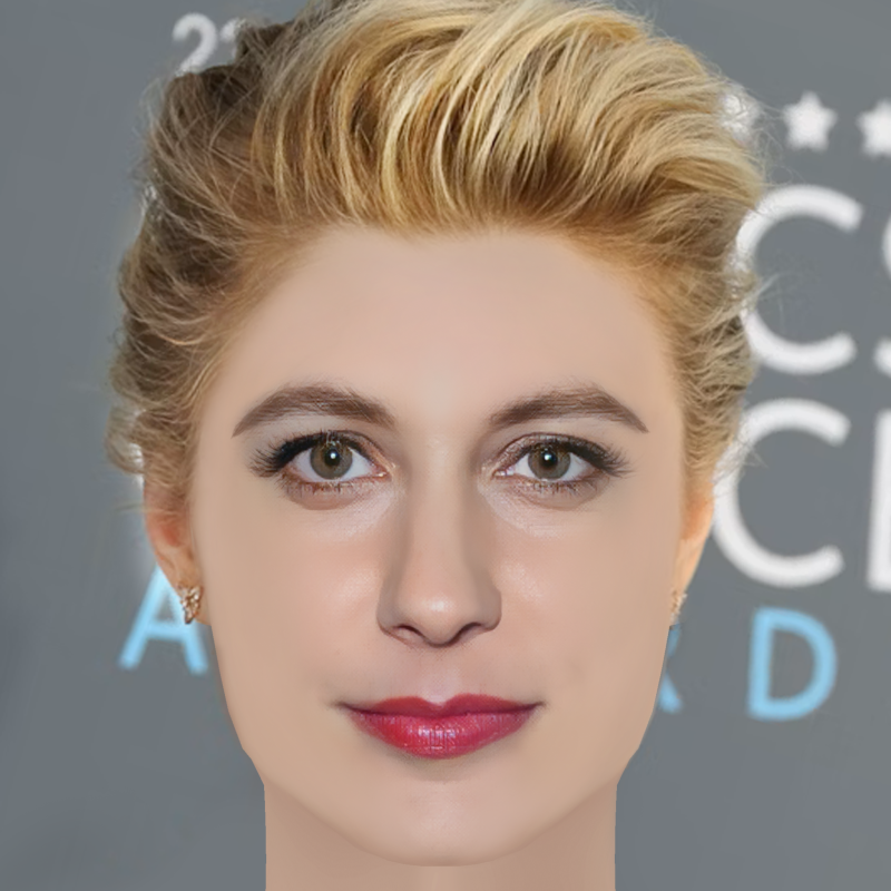 Greta Gerwig Head - No Hair - Low poly head for game 3D 모델 .c4d .max .obj .3ds .fbx .stl .blend
