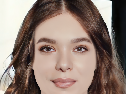 Hailee Steinfeld Head - No Hair - Low poly head for game 3D Model