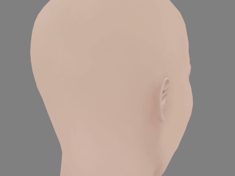 Hailee Steinfeld Head - No Hair - Low poly head for game 3D Модель
