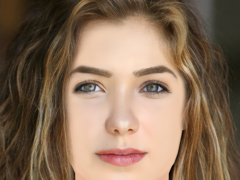 Haley Lu Richardson Head - No Hair - Low poly head for game 3D Model
