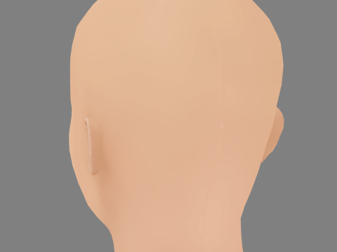 Halston Sage Head - No Hair - Low poly head for game 3D Model