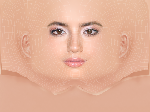 Isabela Merced Head - No Hair - Low poly head for game Model 3D