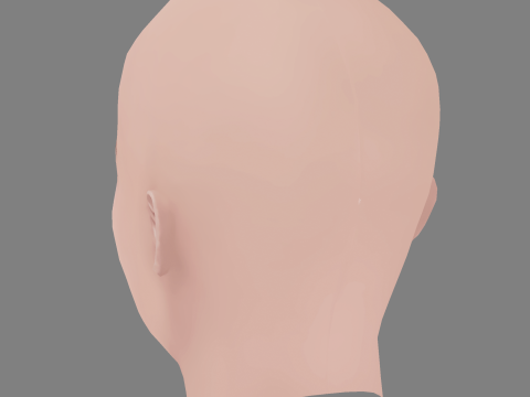 Jessica Barden Head - No Hair - Low poly head for game 3D Model