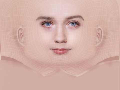 Jessica Barden Head - No Hair - Low poly head for game 3D Model