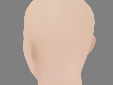 Jodie Comer Head - No Hair - Low poly head for game 3D Model