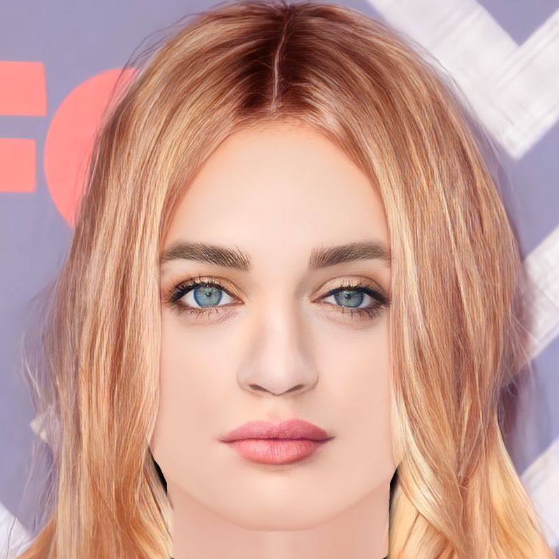 Joey King Head - No Hair - Low poly head for game 3D 모델 .c4d .max .obj .3ds .fbx .stl .blend