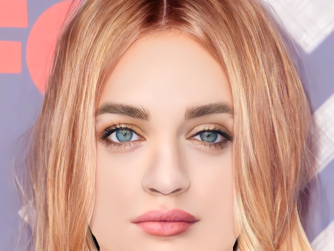 Joey King Head - No Hair - Low poly head for game 3D Model