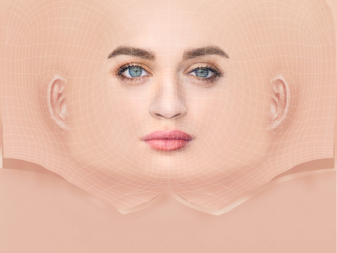 Joey King Head - No Hair - Low poly head for game 3D 모델