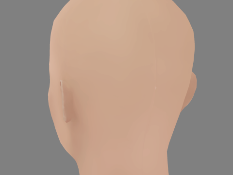 Julia Garner Head - No Hair - Low poly head for game Modelo 3D