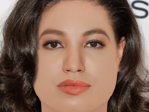 Jurnee Smollett Head - No Hair - Low poly head for game 3D 模型