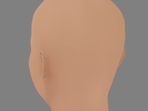 Jurnee Smollett Head - No Hair - Low poly head for game Modelo 3D