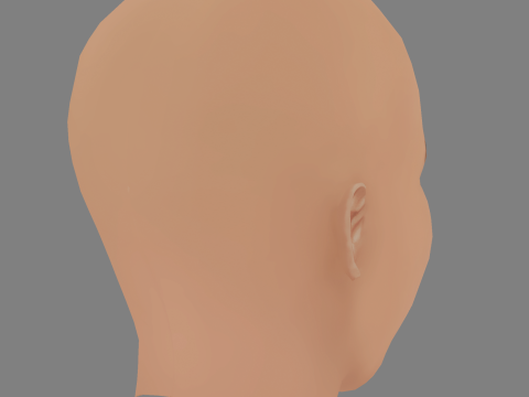 Jurnee Smollett Head - No Hair - Low poly head for game Modelo 3D