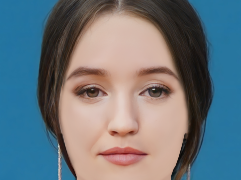 Kaitlyn Dever Head - No Hair - Low poly head for game 3D Model