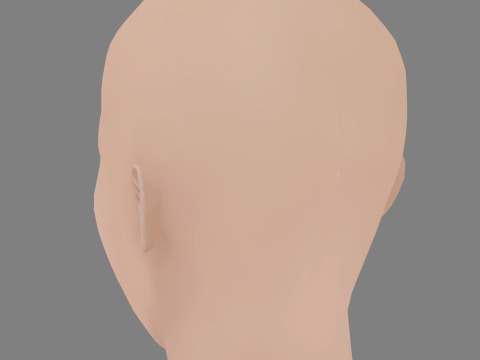 Kaitlyn Dever Head - No Hair - Low poly head for game 3D Model
