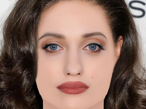 Kat Dennings Head - No Hair - Low poly head for game 3D Model