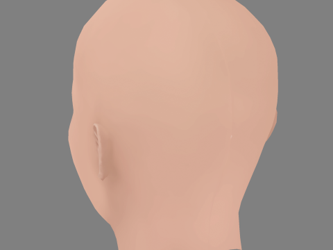 Kat Dennings Head - No Hair - Low poly head for game 3D Модель