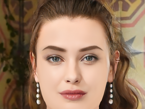 Katherine Langford Head - No Hair - Low poly head for game 3Dモデル