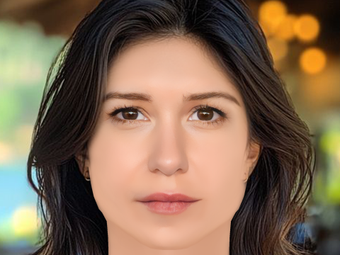 Katherine Waterston Head - No Hair - Low poly head for game 3Dモデル