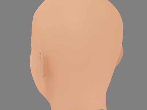 Katherine Waterston Head - No Hair - Low poly head for game 3Dモデル