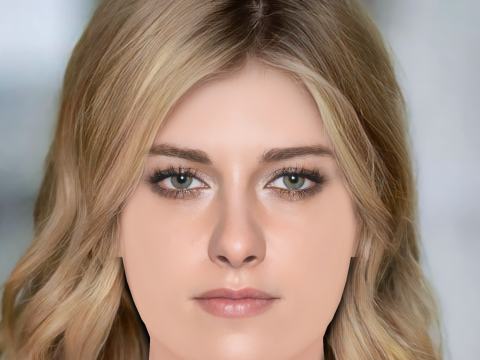 Kristen Stewart Head - No Hair - Low poly head for game 3D Model