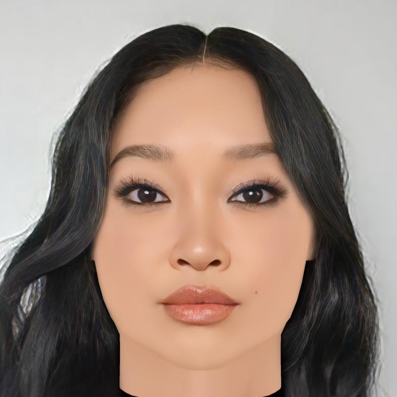 Lana Condor Head - No Hair - Low poly head for game 3Dモデル .c4d .max .obj .3ds .fbx .stl .blend