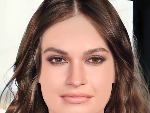 Lily James Head - No Hair - Low poly head for game 3D Model