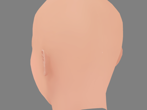 Lily James Head - No Hair - Low poly head for game 3D Modell